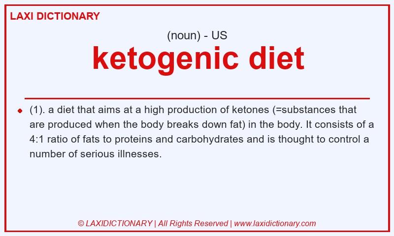 Definition ketogenic diet in American English