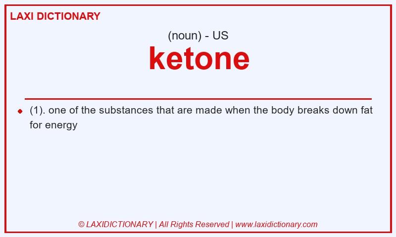 Definition ketone in American English