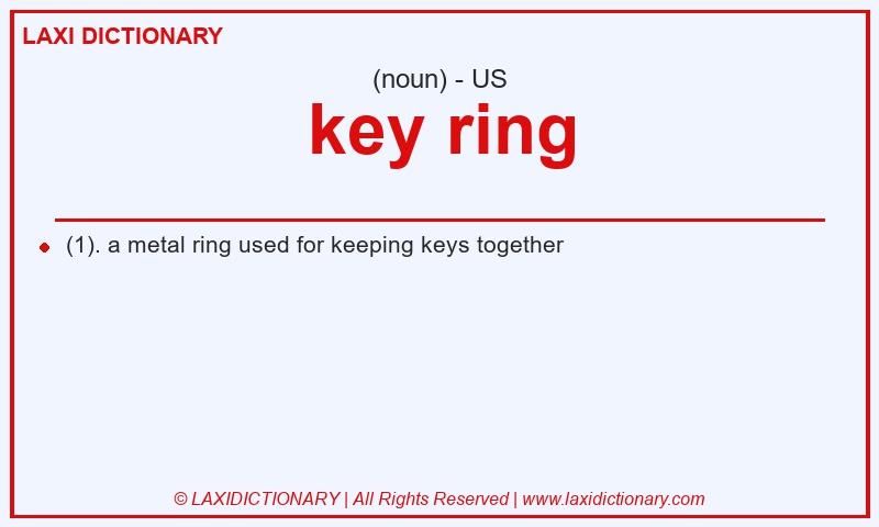 Definition key ring in American English