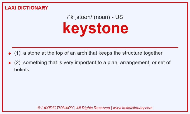 Definition keystone in American English