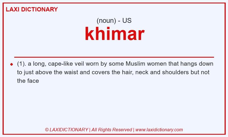 Definition khimar in American English