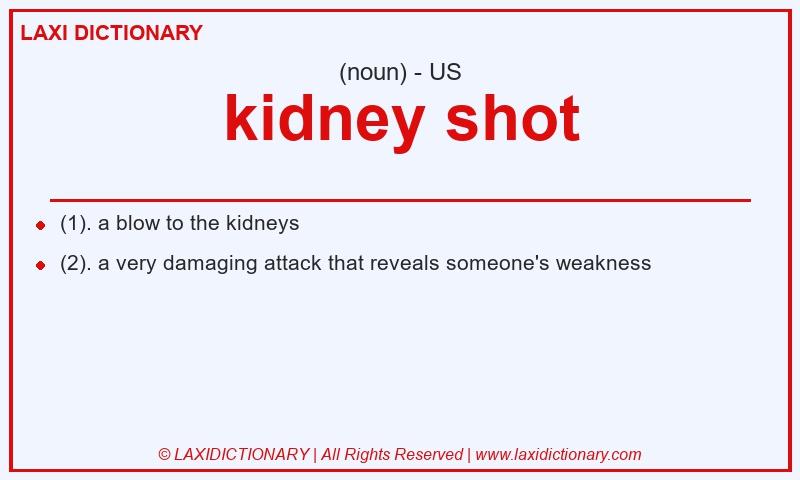 Definition kidney shot in American English