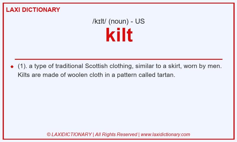 Definition kilt in American English