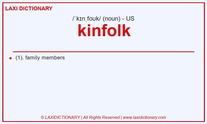 Definition kinfolk in American English