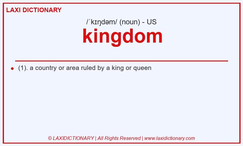 Definition kingdom in American English