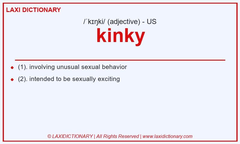 Definition kinky in American English