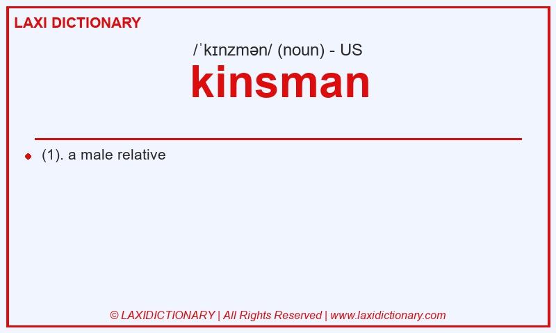 Definition kinsman in American English