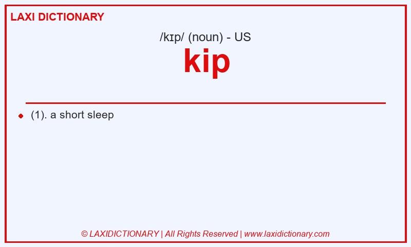 Definition kip in American English