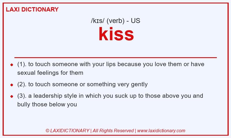 Definition kiss in American English