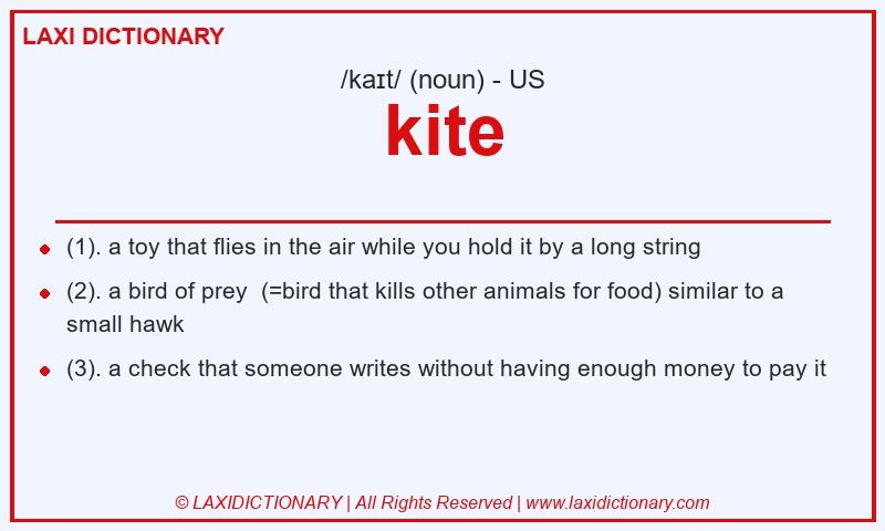 Definition kite in American English