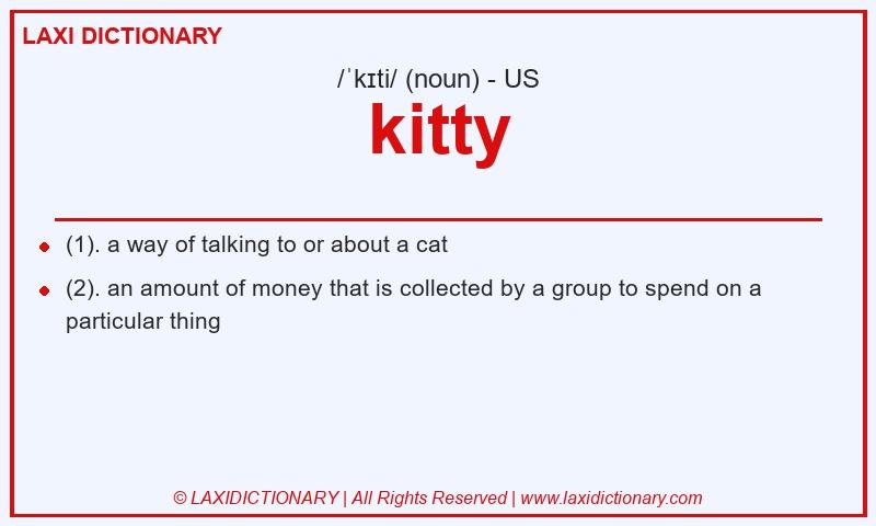 Definition kitty in American English