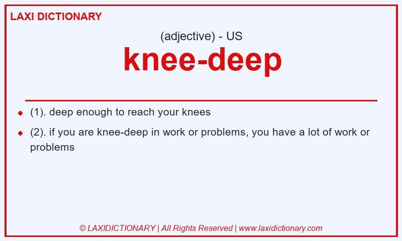 Definition knee-deep in American English