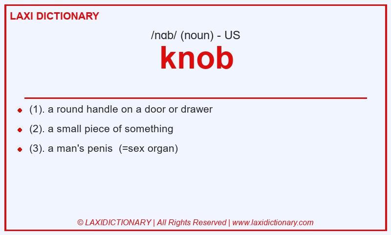 Definition knob in American English