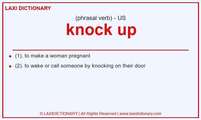 Definition knock up in American English