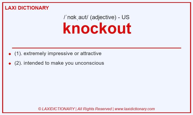 Definition knockout in American English