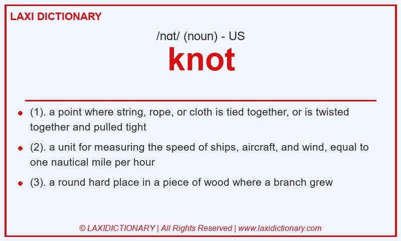 Definition knot in American English