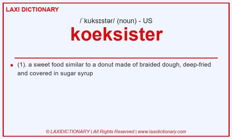 Definition koeksister in American English