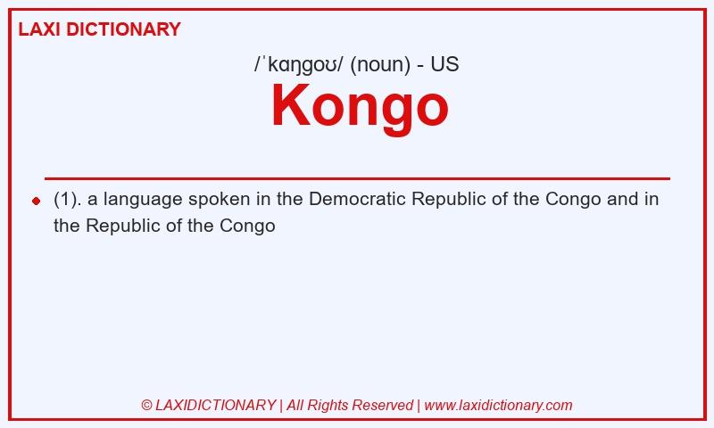 Definition Kongo in American English