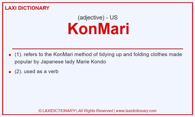 Definition KonMari in American English