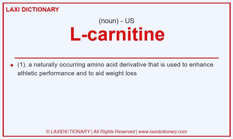 Definition L-carnitine in American English