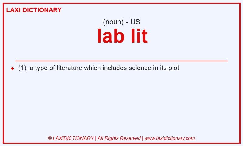 Definition lab lit in American English
