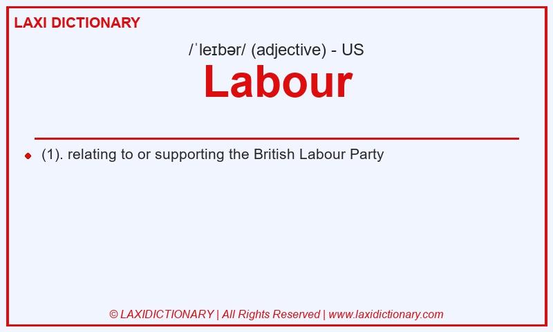Definition Labour in American English