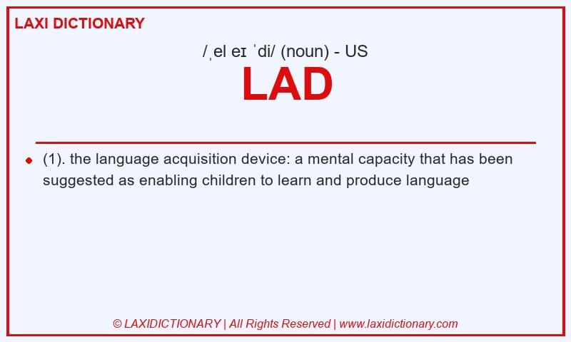 Definition LAD in American English