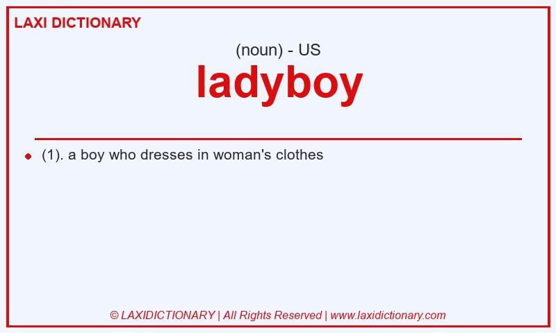 Definition ladyboy in American English