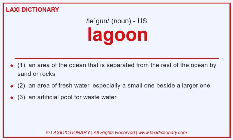 Definition lagoon in American English