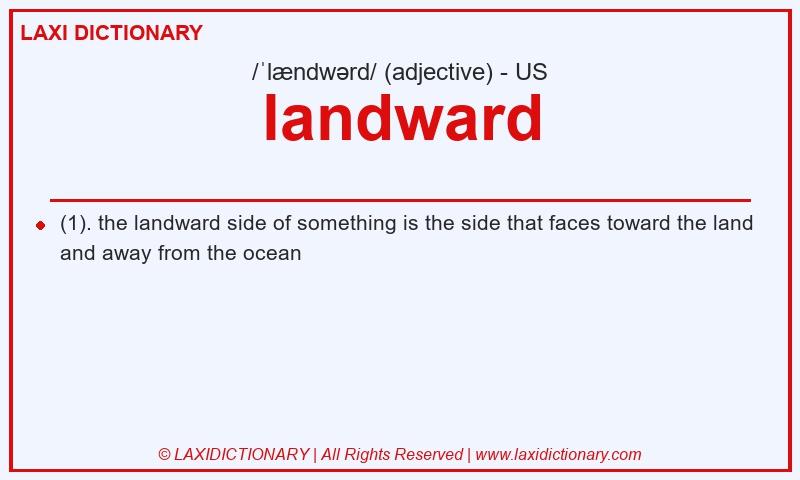 Definition landward in American English