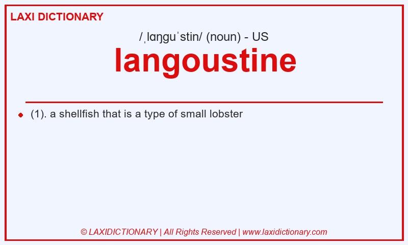 Definition langoustine in American English