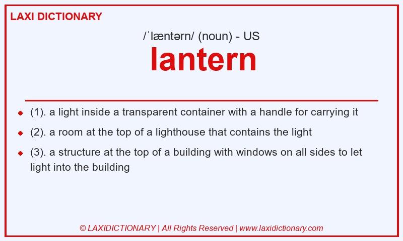 Definition lantern in American English