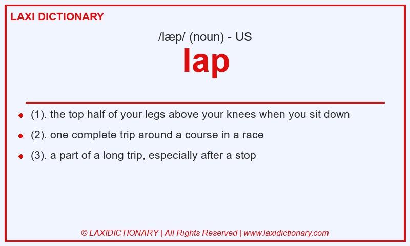 Definition lap in American English