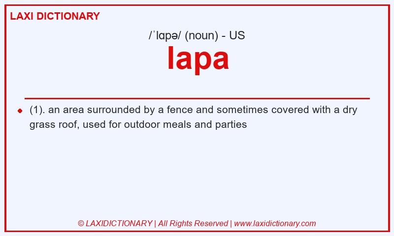 Definition lapa in American English