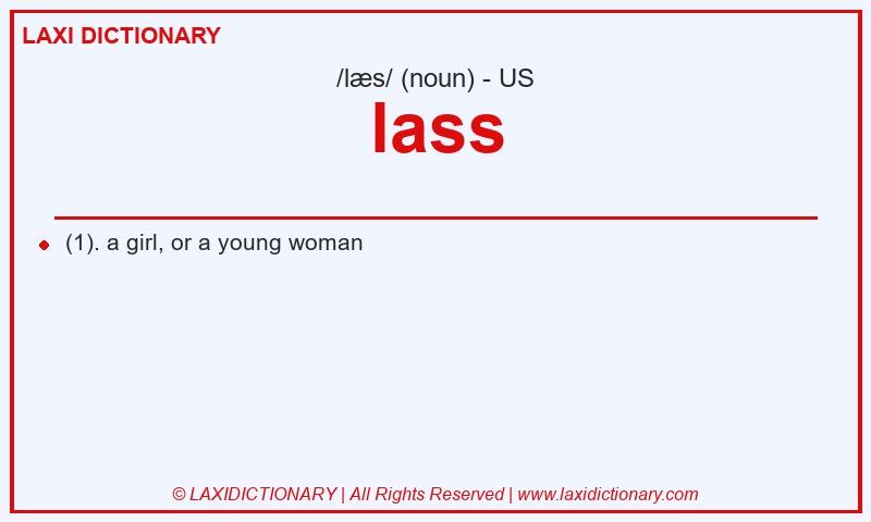 Definition lass in American English