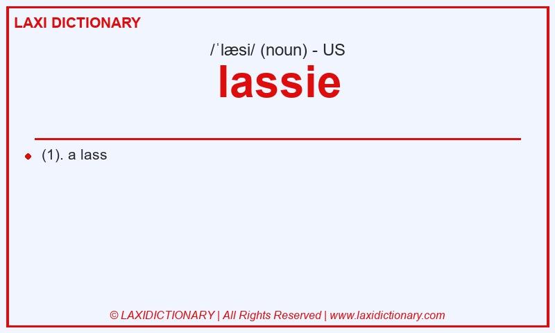 Definition lassie in American English
