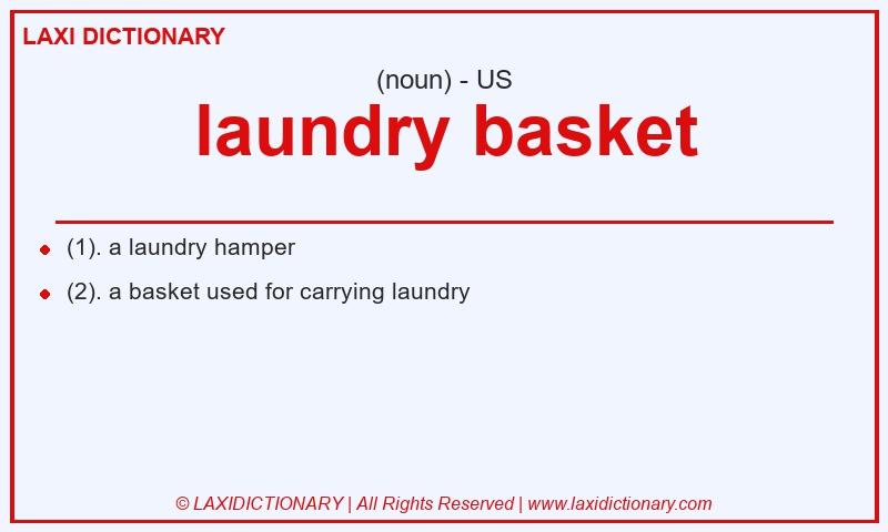 Definition laundry basket in American English