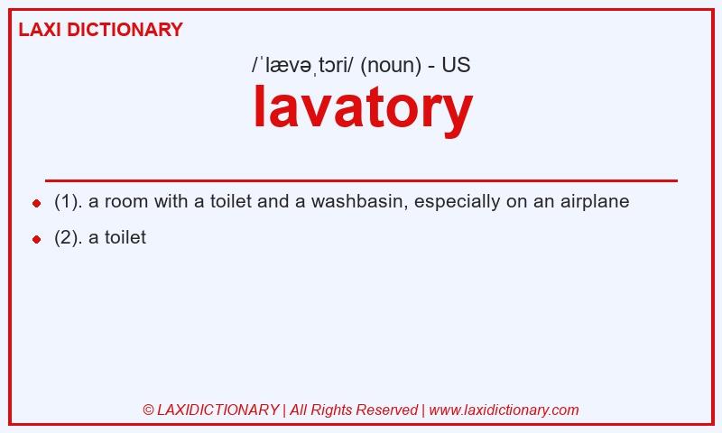 Definition lavatory in American English