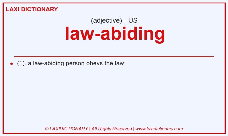 Definition law-abiding in American English