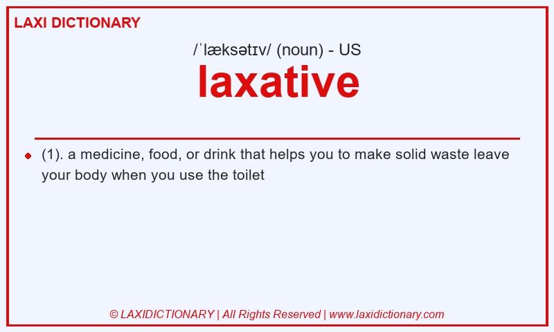 Definition laxative in American English