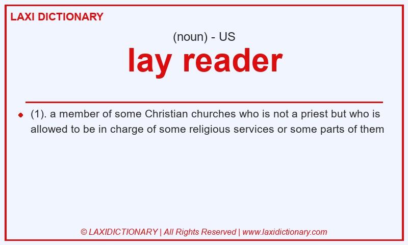 Definition lay reader in American English