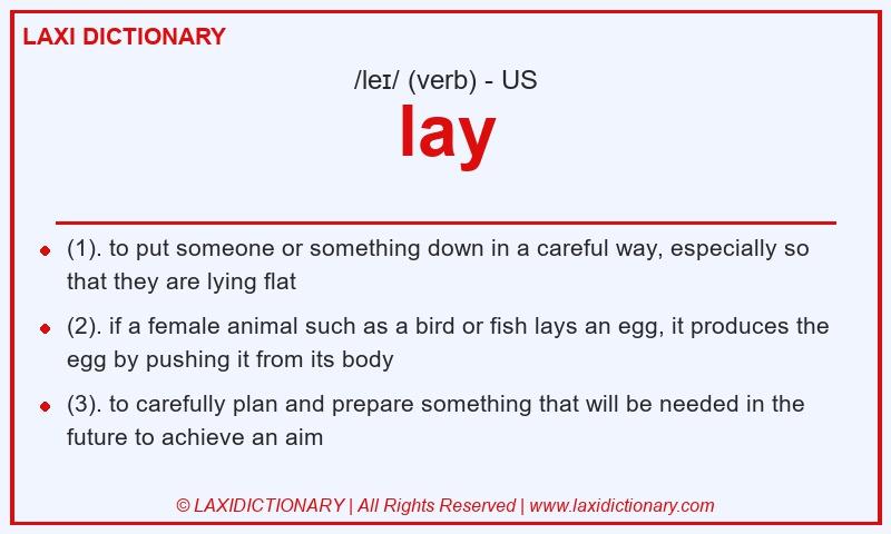 Definition lay in American English
