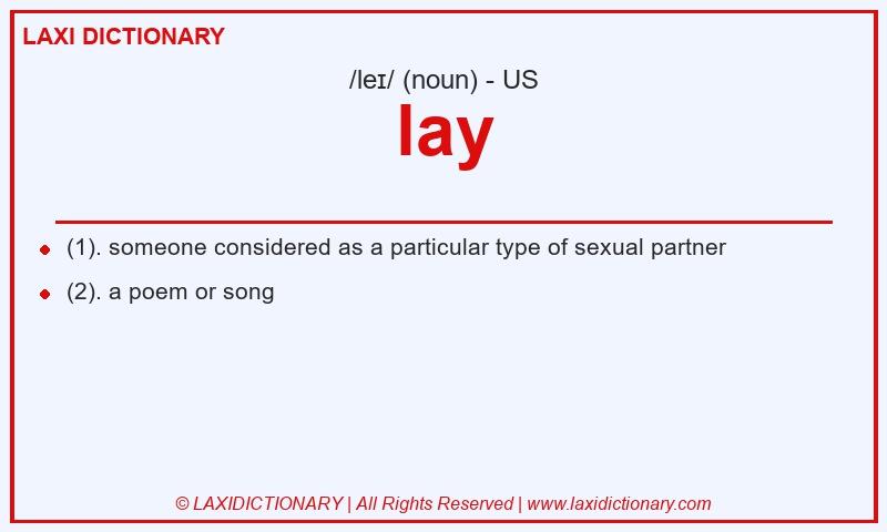Definition lay in American English