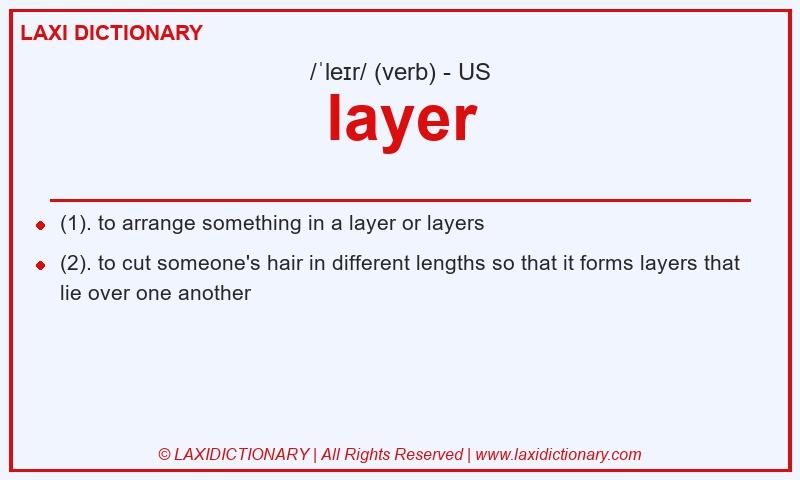 Definition layer in American English