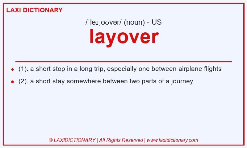Definition layover in American English