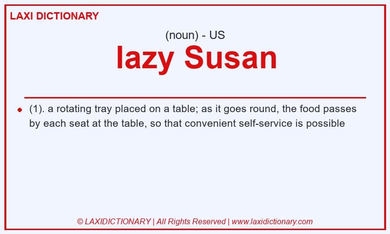 Definition lazy Susan in American English