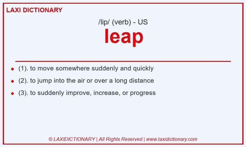 Definition leap in American English