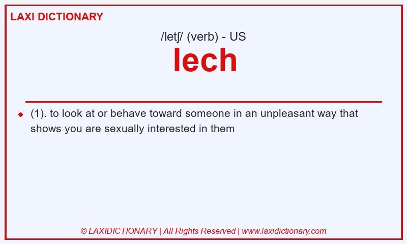 Definition lech in American English