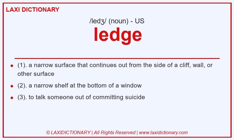 Definition ledge in American English