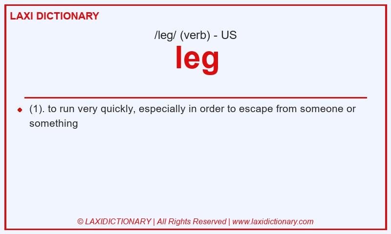 Definition leg in American English